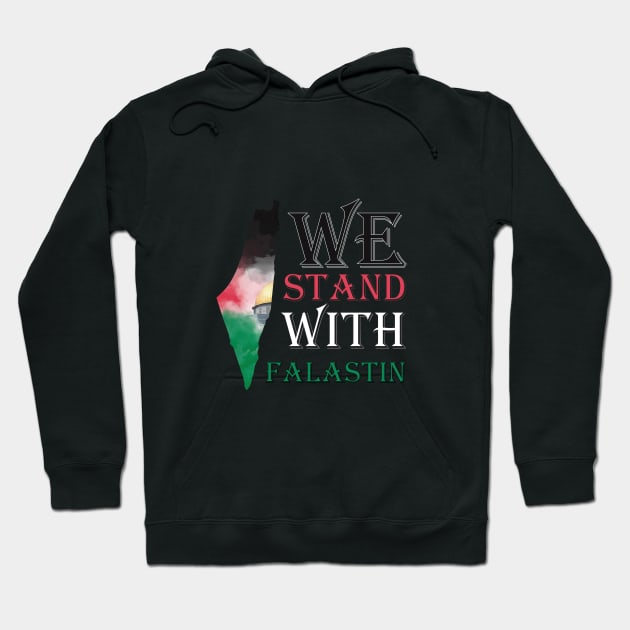 We Stand With Palestine Hoodie by mutarek